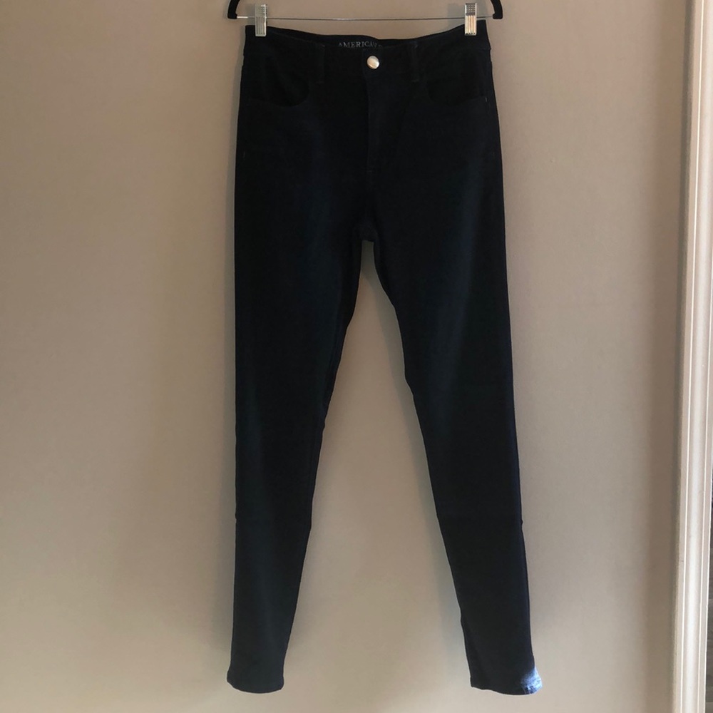 American Eagle Hi Rise Jegging Dark Wash 12 XLong